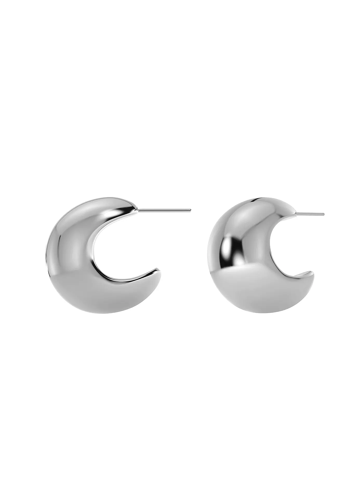 EDBLAD | Creolen BOLD CREOLES Large Gold | silber